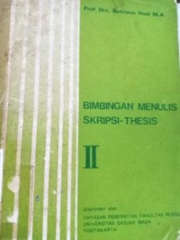 Image of Bimbingan Menulis Skripsi-Thesis Jilid II