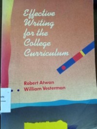 Image of Effective Writing for  the College Curriculum