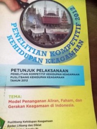 Image of Penelitian Kompetitif 2012 Kehidupan Keagamaan