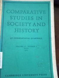 Image of Comparative Studies In Society And History. An  International Quarterly