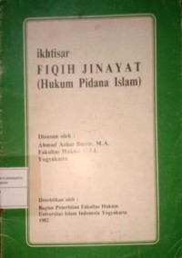 Image of Ikhtisar Fiqih Jinayat (Hukum Pidana Islam)