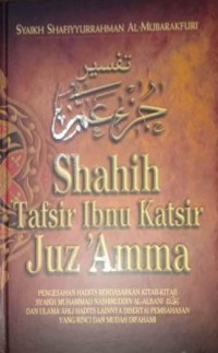 Image of Shahih Tafsir Ibnu Katsir Juz'Amma